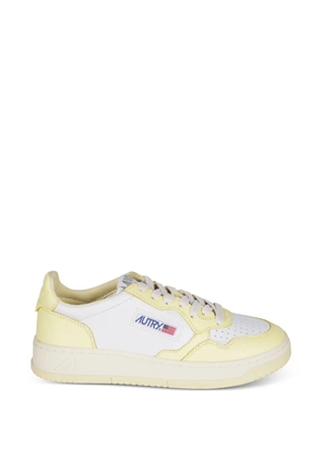 Autry panelled leather sneakers - White