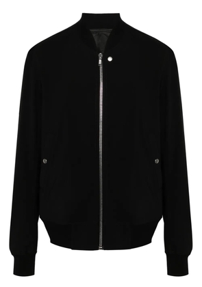 Rick Owens crepe wool bomber jacket - Black
