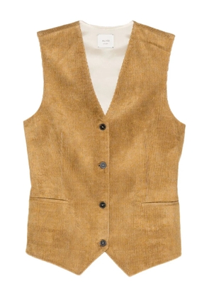 Alysi corduroy button-fastening waistcoat - Neutrals