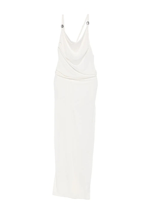 Coperni cowl-neck strap dress - White