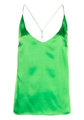 Blanca Vita spaghetti-strap satin camisole - Green