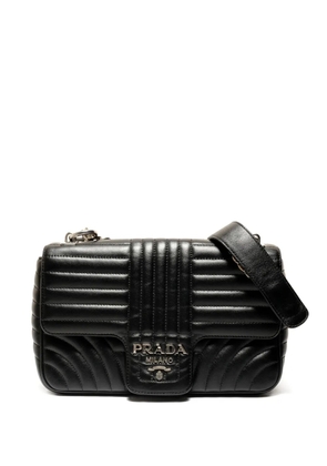Prada Pre-Owned 2010s diagramme shoulder bag - Black