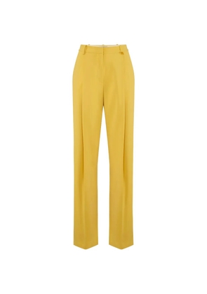 Elisabetta Franchi belt-loops tailored trousers - Yellow