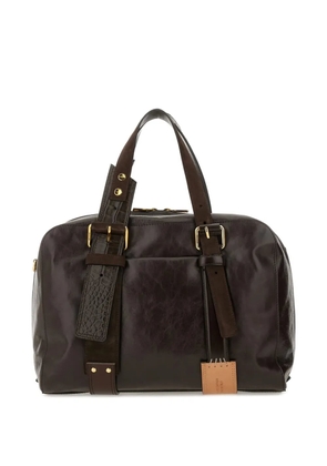 Moschino distressed-effect tote bag - Brown