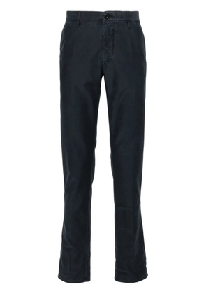 Incotex logo-embroidered trousers - Blue