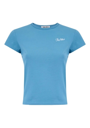 The Attico logo-embroidered T-shirt - Blue
