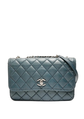 CHANEL Pre-Owned 2014 Wallet On Chain shoulder bag - Blue