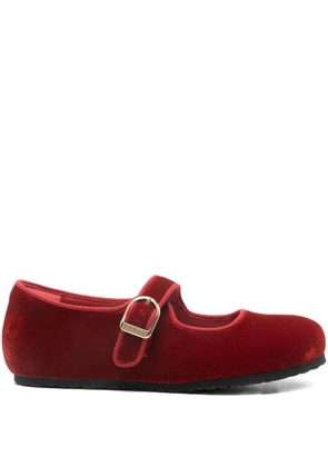 Birkenstock Santa Clarita buckled ballet flats - Red