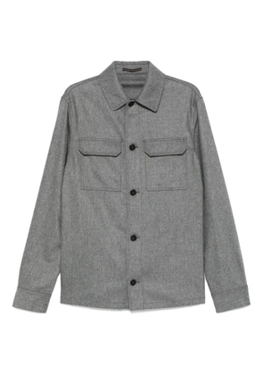 Incotex button-down pocket shirt - Grey