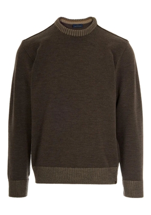 Paul & Shark ribbed-hem wool sweater - Brown