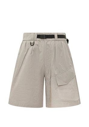 Y-3 belted shorts - Neutrals