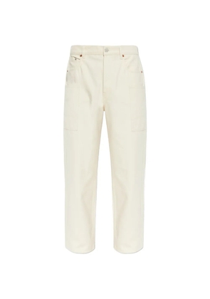 Kenzo cargo monkey fit jeans - White