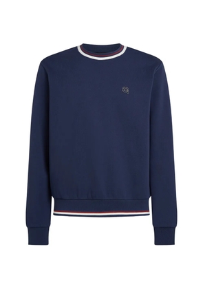 Karl Lagerfeld striped neck Ikon sweatshirt - Blue