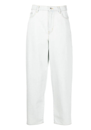 Kenzo logo-embroidered straight-leg jeans - Blue