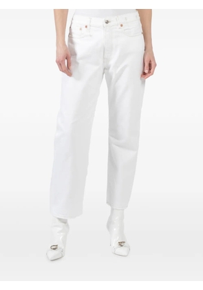 R13 tapered jeans - White