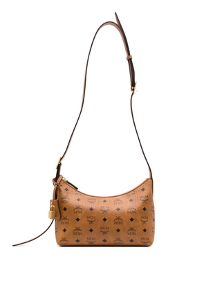 MCM small Aren Visetos shoulder bag - Brown