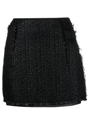 Lanvin metallic tweed A-line miniskirt - Black