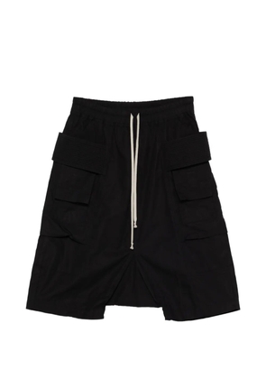 Rick Owens DRKSHDW Creatch cargo-pocket drawstring shorts - Black