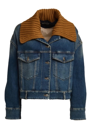 DONDUP contrast collar denim jacket - Blue