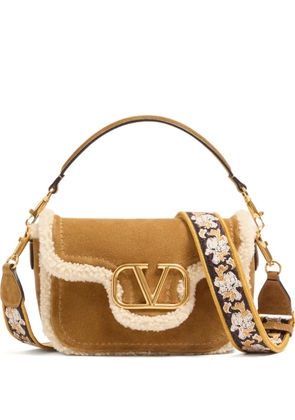 Valentino Garavani Alltime suede tote bag - Brown