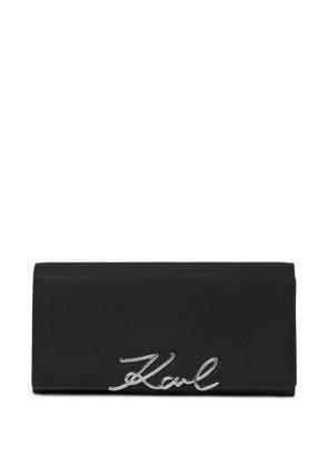 Karl Lagerfeld Signature continental wallet - Black