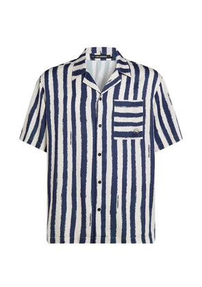 Karl Lagerfeld striped bowling shirt - Blue