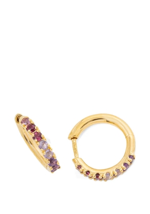 TOUS stone-embellished hoop earrings - Gold