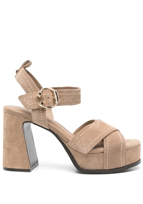 Ash 100mm Melany sandals - Brown