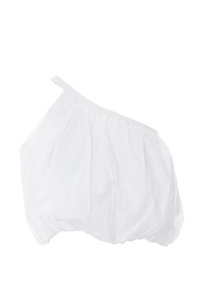 Eleh one-shoulder cropped top - White