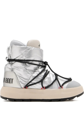 adidas quilted lace-up boots - Silver