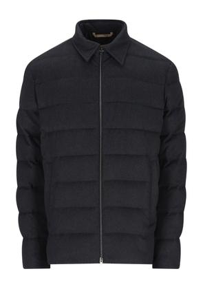 Herno polo-collar padded jacket - Blue