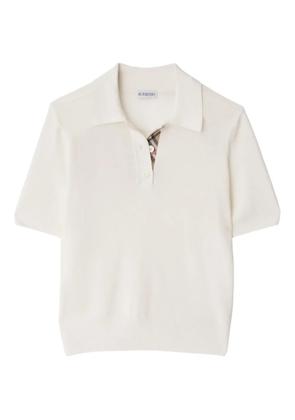 Burberry wool polo shirt - White