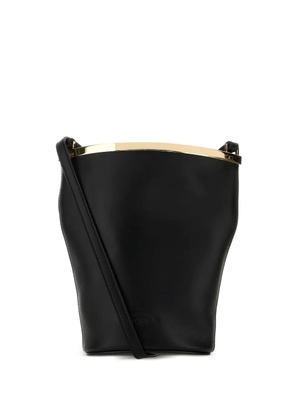 Tod's metallic-trim shoulder bag - Black