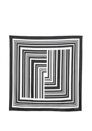 JOSEPH geometric silk scarf - Black