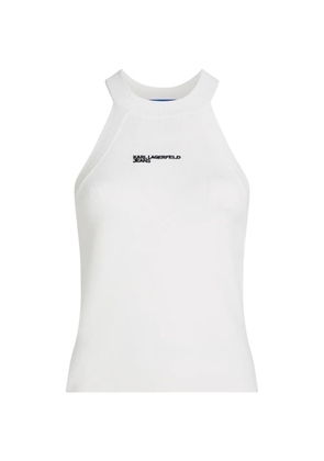 Karl Lagerfeld Jeans sleeveless tank top - White