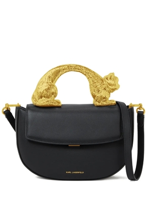 Karl Lagerfeld leather tote bag - Black