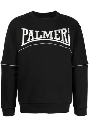 Palmer logo-embroidered organic cotton sweatshirt - Black