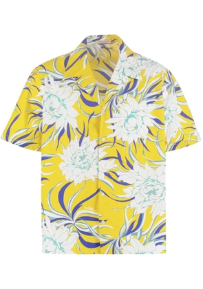 Valentino Garavani graphic-print short-sleeve shirt - Yellow