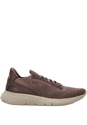 BOSS lace-up panelled sneakers - Brown