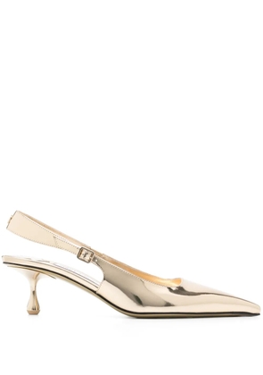 Jimmy Choo 50mm Amel pumps - Gold