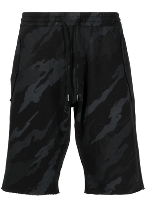 Maharishi Bonsai Forest-print cotton shorts - Blue
