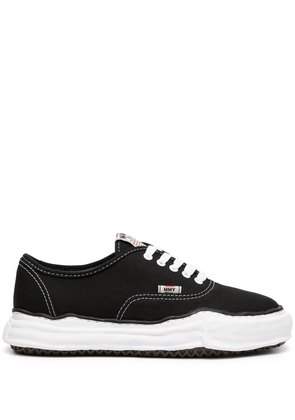 Maison MIHARA YASUHIRO Baker canvas low-top sneakers - Black