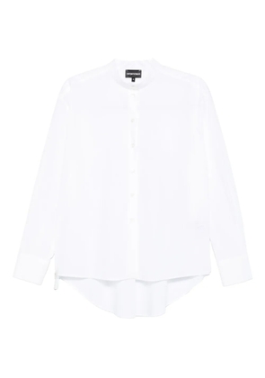 Emporio Armani button-front curved-hem shirt - White