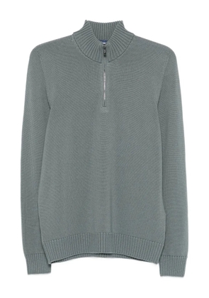 Drumohr high-neck half-zip sweater - Green