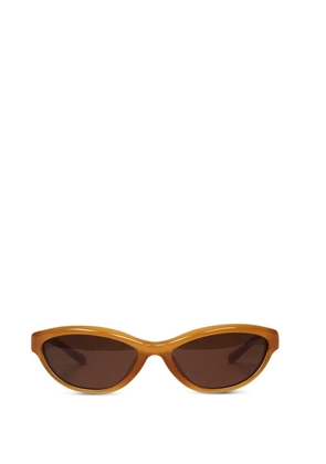 Jacquemus oval-frame sunglasses - Orange