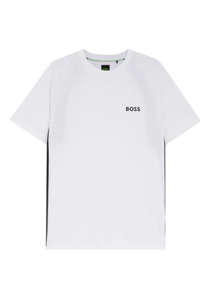 BOSS side-striped T-shirt - White