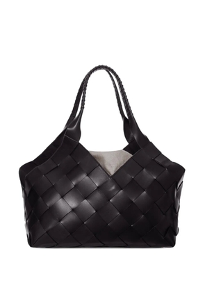 DRAGON DIFFUSION braided-handle tote bag - Black