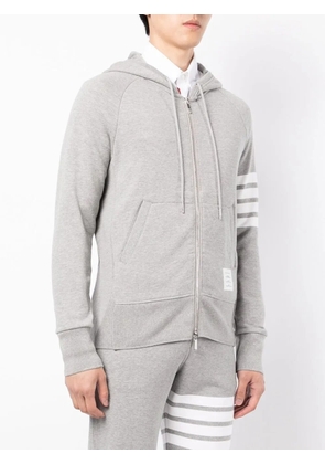 Thom Browne 4-Bar zip-up hoodie - Grey