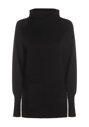 Malo ribbed turtleneck sweater - Black