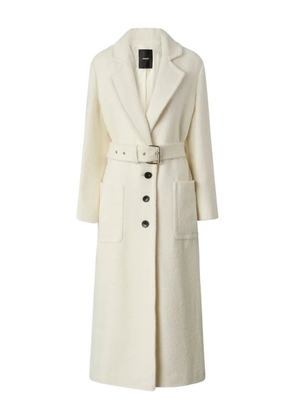 PINKO single-breasted belted coat - White